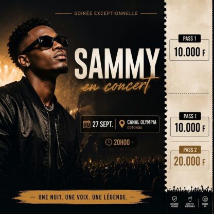 Sammy en Concert Live à Cotonou